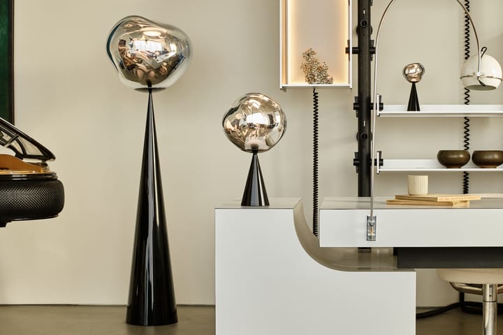 Lampada da pavimento LED Melt Cone grassa 174,5 cm, Argento Tom Dixon