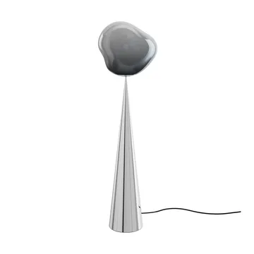 Lampada da pavimento LED Melt Cone grassa 174,5 cm - Nichel-argentato - Tom Dixon