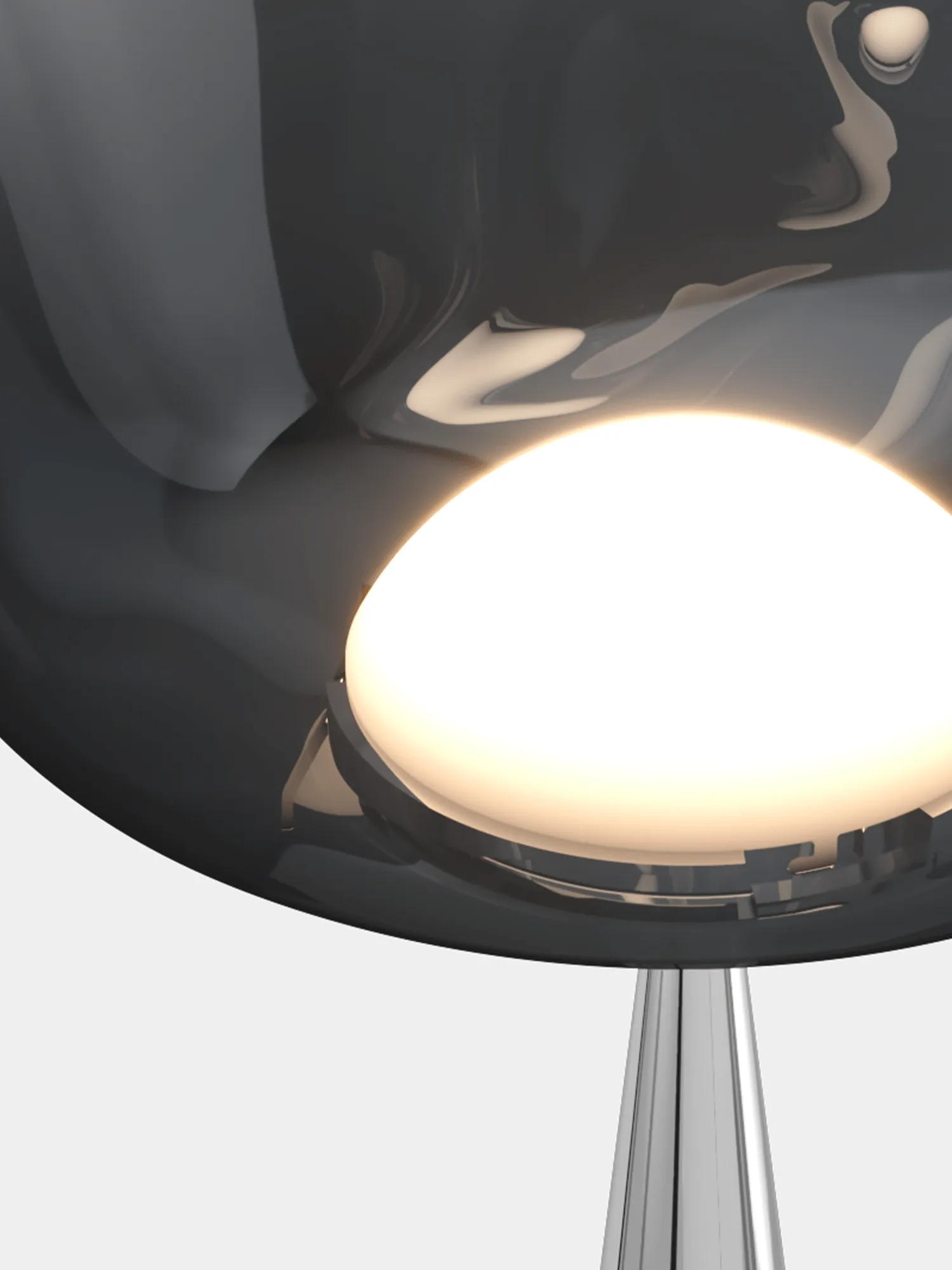 Lampada da pavimento LED Melt Cone grassa 174,5 cm, Nichel-argentato Tom Dixon