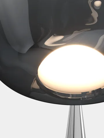 Lampada da pavimento LED Melt Cone grassa 174,5 cm - Nichel-argentato - Tom Dixon