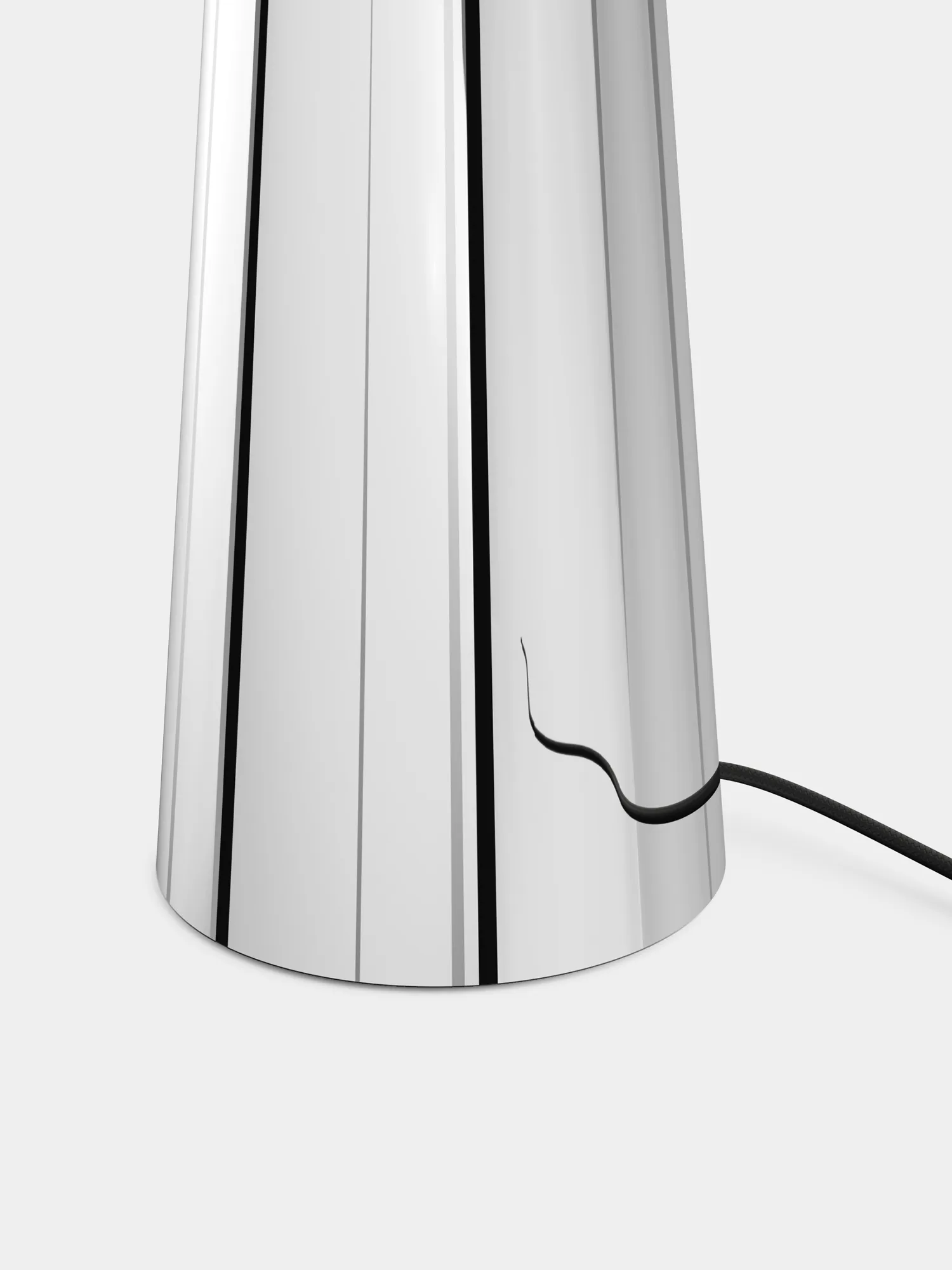 Lampada da pavimento LED Melt Cone grassa 174,5 cm, Nichel-argentato Tom Dixon