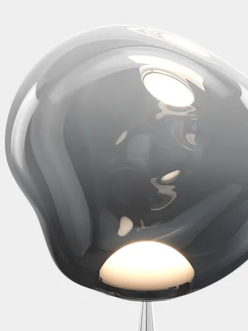 Lampada da pavimento LED Melt Cone grassa 174,5 cm - Nichel-argentato - Tom Dixon