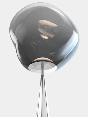 Lampada da pavimento LED Melt Cone grassa 174,5 cm - Nichel-argentato - Tom Dixon