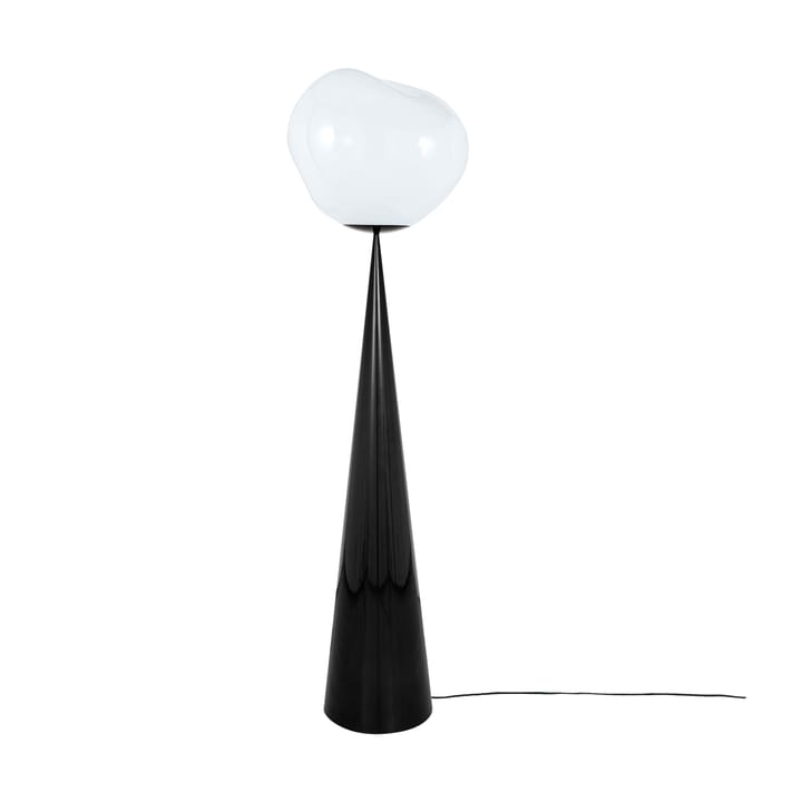 Lampada da pavimento LED Melt Cone grassa 174,5 cm - Opale-nero - Tom Dixon