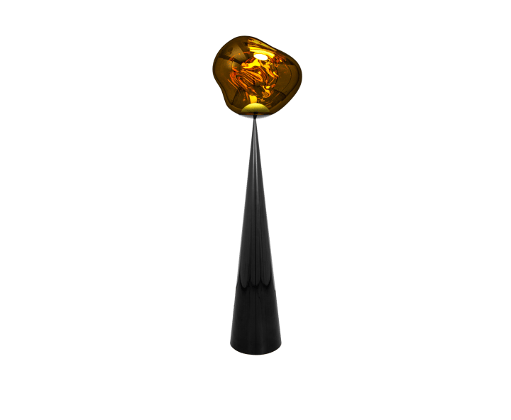 Lampada da pavimento LED Melt Cone grassa 174,5 cm, Oro Tom Dixon