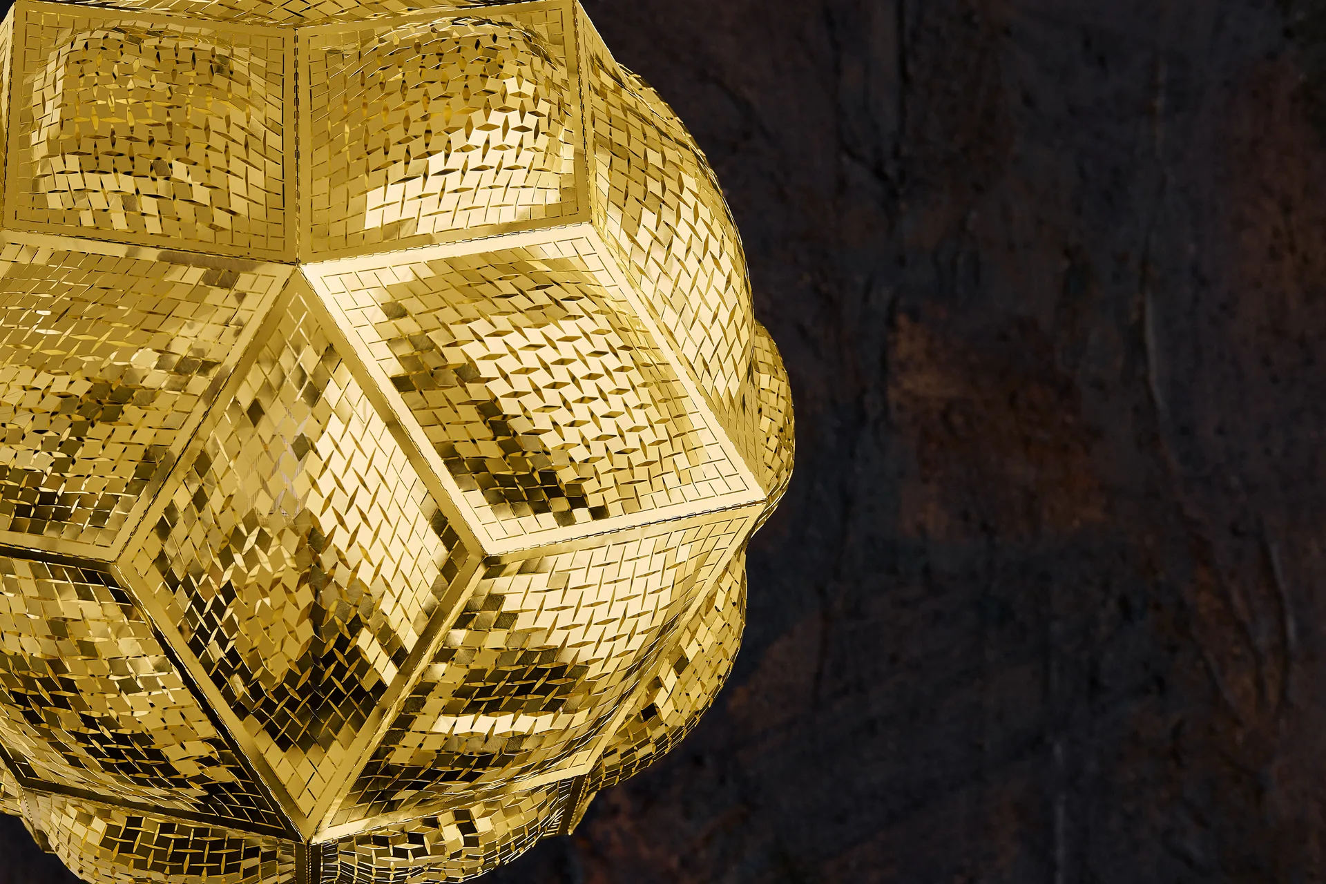 Lampada da soffitto a sospensione Puff Ø45 cm, Ottone Tom Dixon