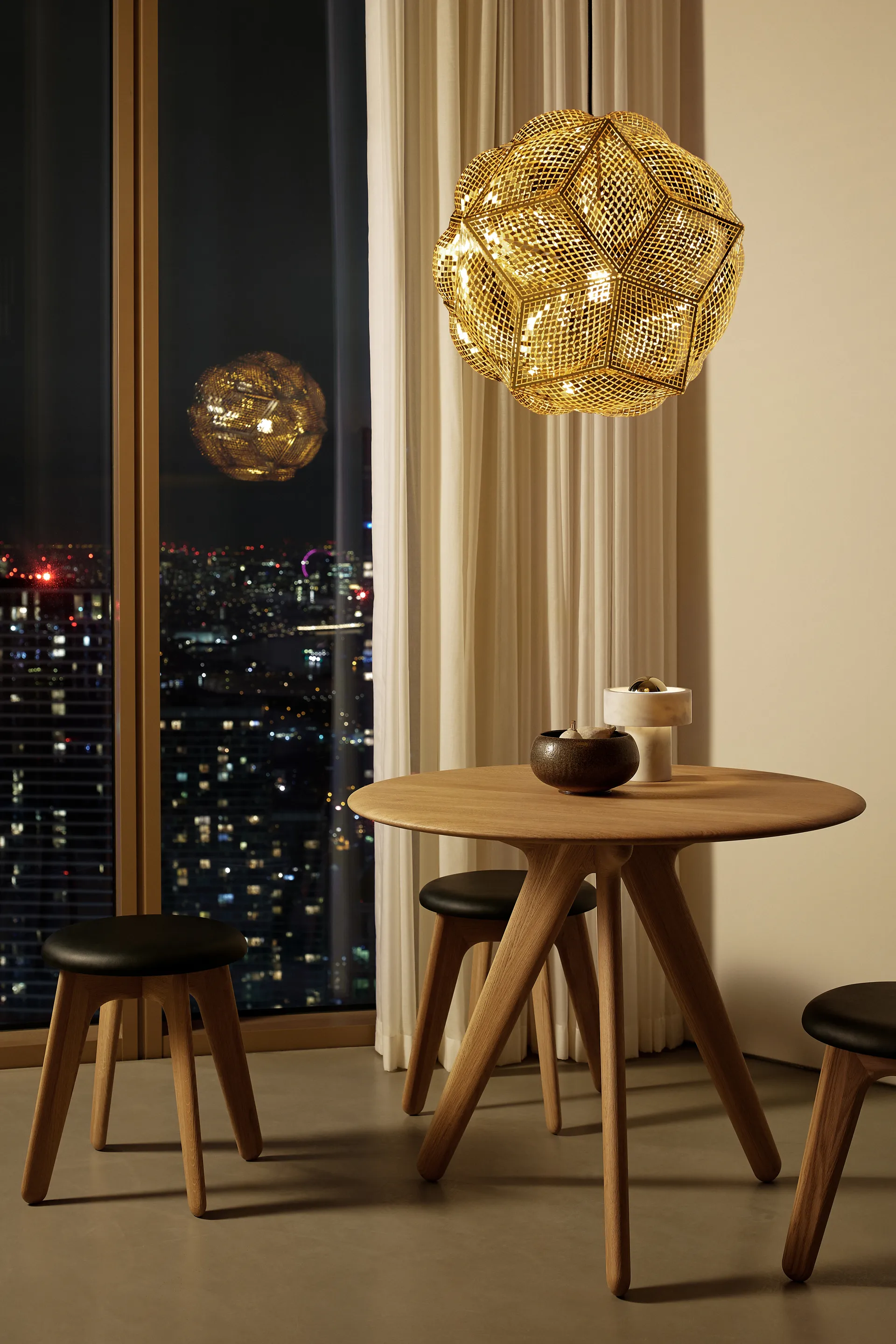 Lampada da soffitto a sospensione Puff Ø45 cm, Ottone Tom Dixon