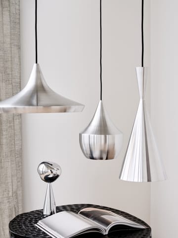 Lampada da tavolo larga Beat Unbeaten Ø36 cm - Alluminio - Tom Dixon