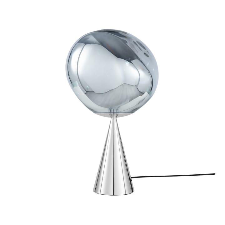 Lampada da tavolo Melt Cone fat LED 46,5 cm - Argento-argento - Tom Dixon