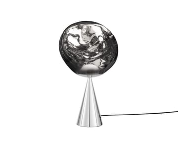 Lampada da tavolo Melt Cone fat LED 46,5 cm - Argento-argento - Tom Dixon