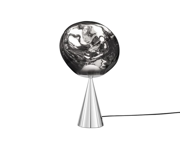 Lampada da tavolo Melt Cone fat LED 46,5 cm, Argento-argento Tom Dixon