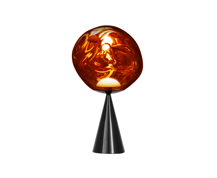 Lampada da tavolo Melt Cone fat LED 46,5 cm, Rame Tom Dixon