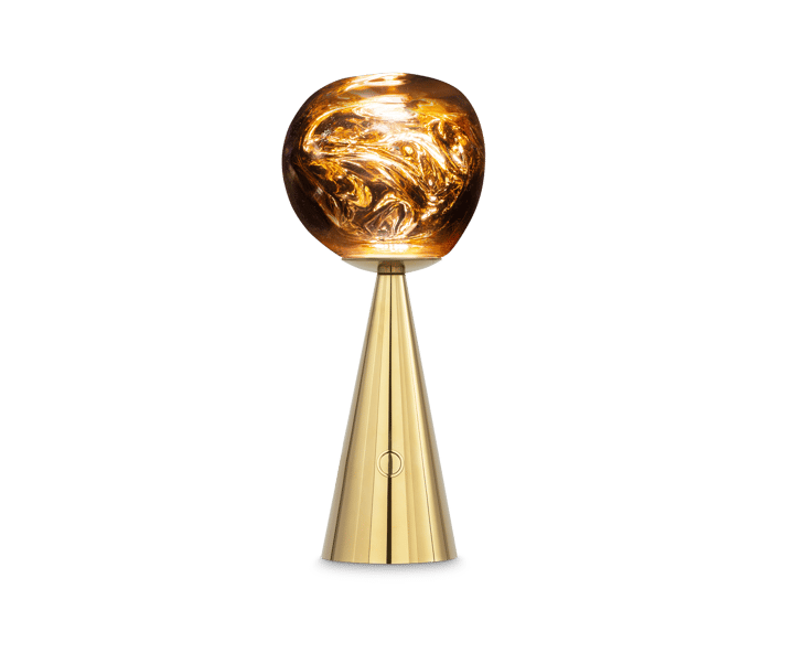 Lampada da tavolo Melt Portable, Oro Tom Dixon