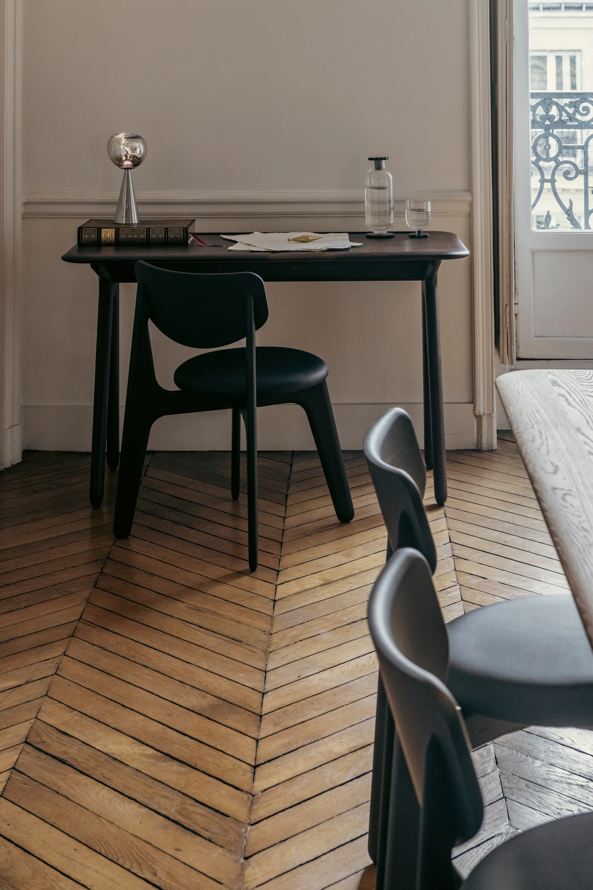 Lampada da tavolo portatile a LED Melt 28,5 cm, Nero Tom Dixon