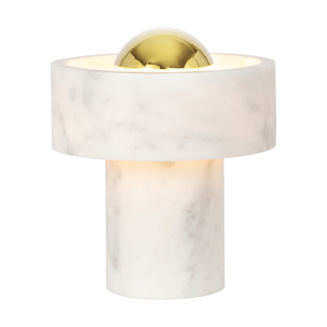 Lampada da tavolo portatile a LED Stone 28 cm - Marmo-oro - Tom Dixon