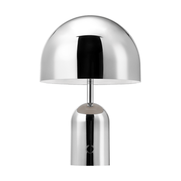 Lampada da tavolo portatile LED Bell, 28 cm - Argento - Tom Dixon