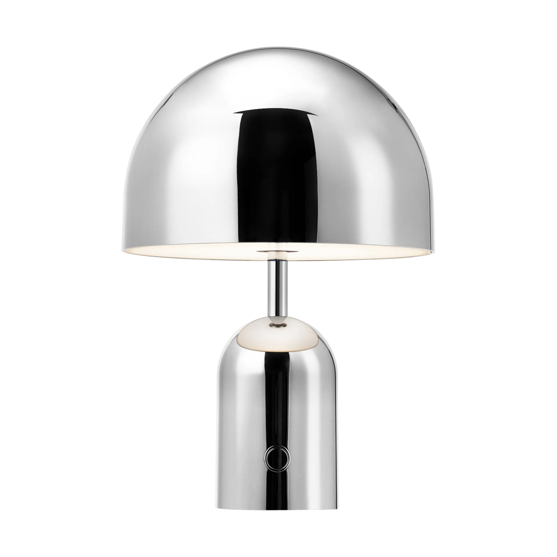 Lampada da tavolo portatile LED Bell, 28 cm, Argento Tom Dixon