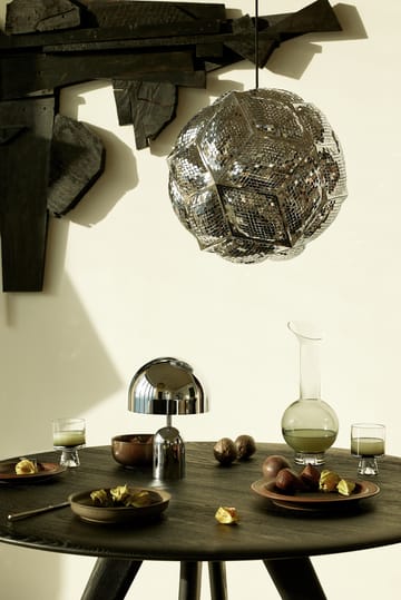 Lampada da tavolo portatile LED Bell, 28 cm - Argento - Tom Dixon