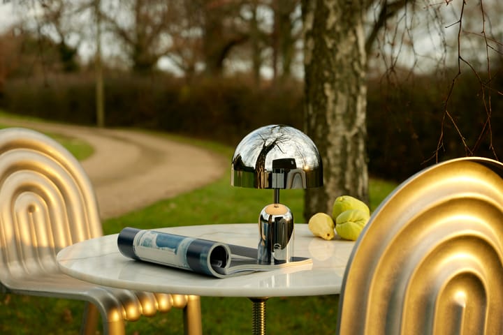 Lampada da tavolo portatile LED Bell, 28 cm, Argento Tom Dixon