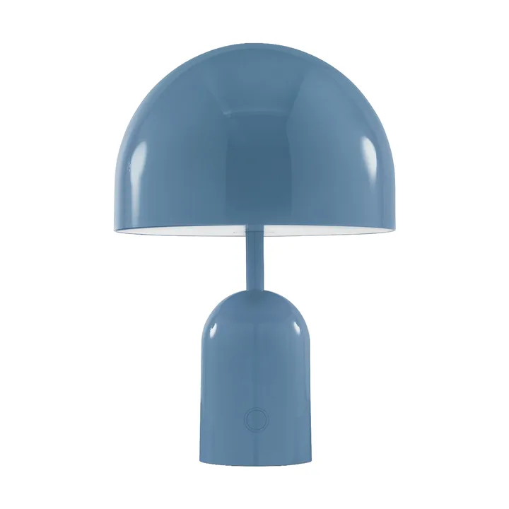 Lampada da tavolo portatile LED Bell, 28 cm - Baby Blue - Tom Dixon