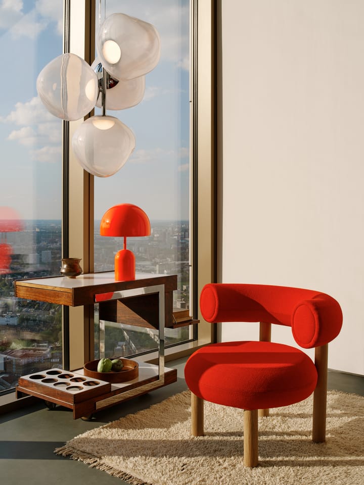 Lampada da tavolo portatile LED Bell, 28 cm, Fluoro Tom Dixon