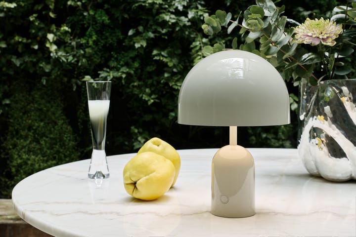 Lampada da tavolo portatile LED Bell, 28 cm, Grigio Tom Dixon