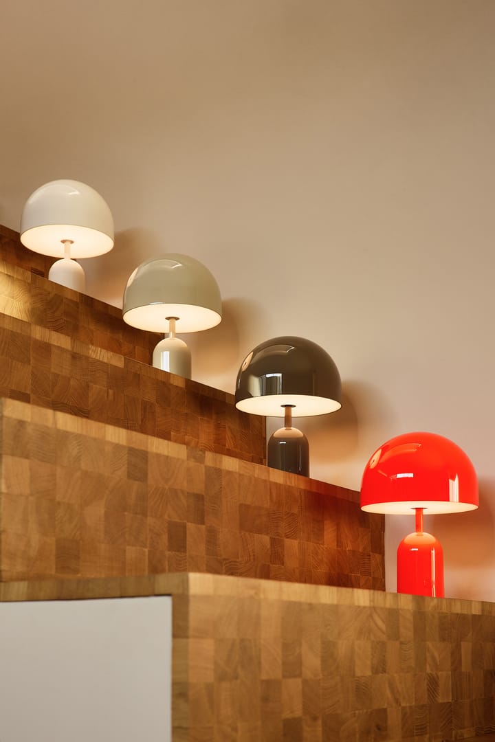 Lampada da tavolo portatile LED Bell, 28 cm, Grigio Tom Dixon