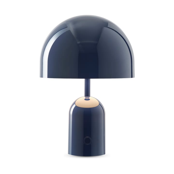 Lampada da tavolo portatile LED Bell, 28 cm, Indaco Tom Dixon