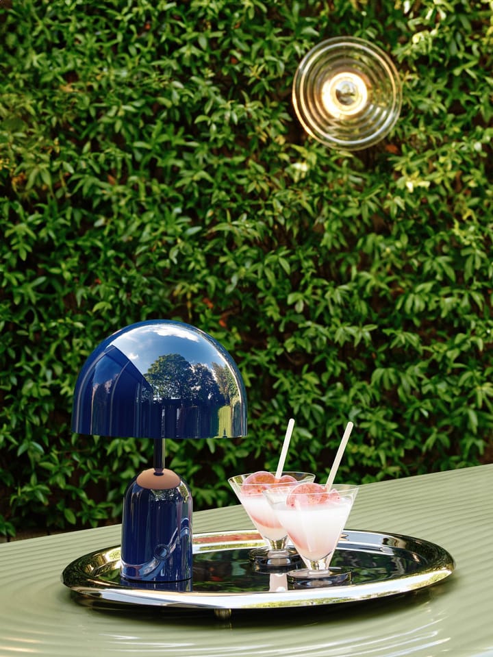 Lampada da tavolo portatile LED Bell, 28 cm, Indaco Tom Dixon