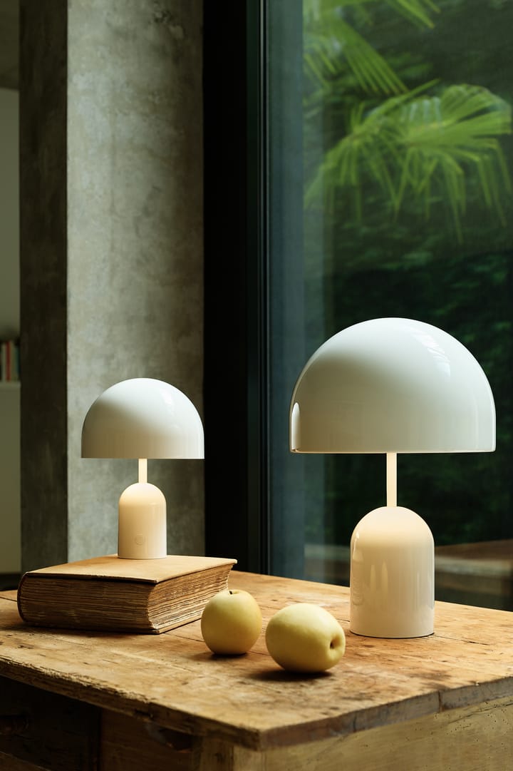 Lampada da tavolo portatile LED Bell, 28 cm, White Tom Dixon