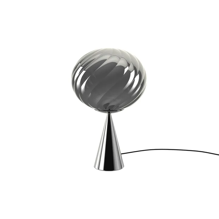 Lampada da tavolo Whirl cone fat - Argento - Tom Dixon