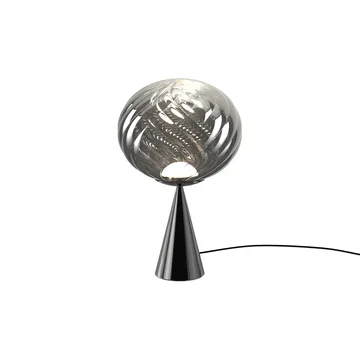 Lampada da tavolo Whirl cone fat - Argento - Tom Dixon