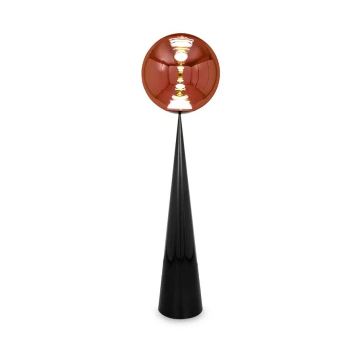 Lampada da terra Globe fat LED 175,5 cm, Rame Tom Dixon
