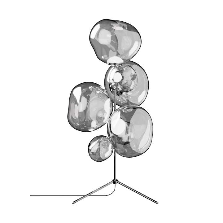 Lampada da terra Melt Chandelier LED 175 cm - Argento - Tom Dixon