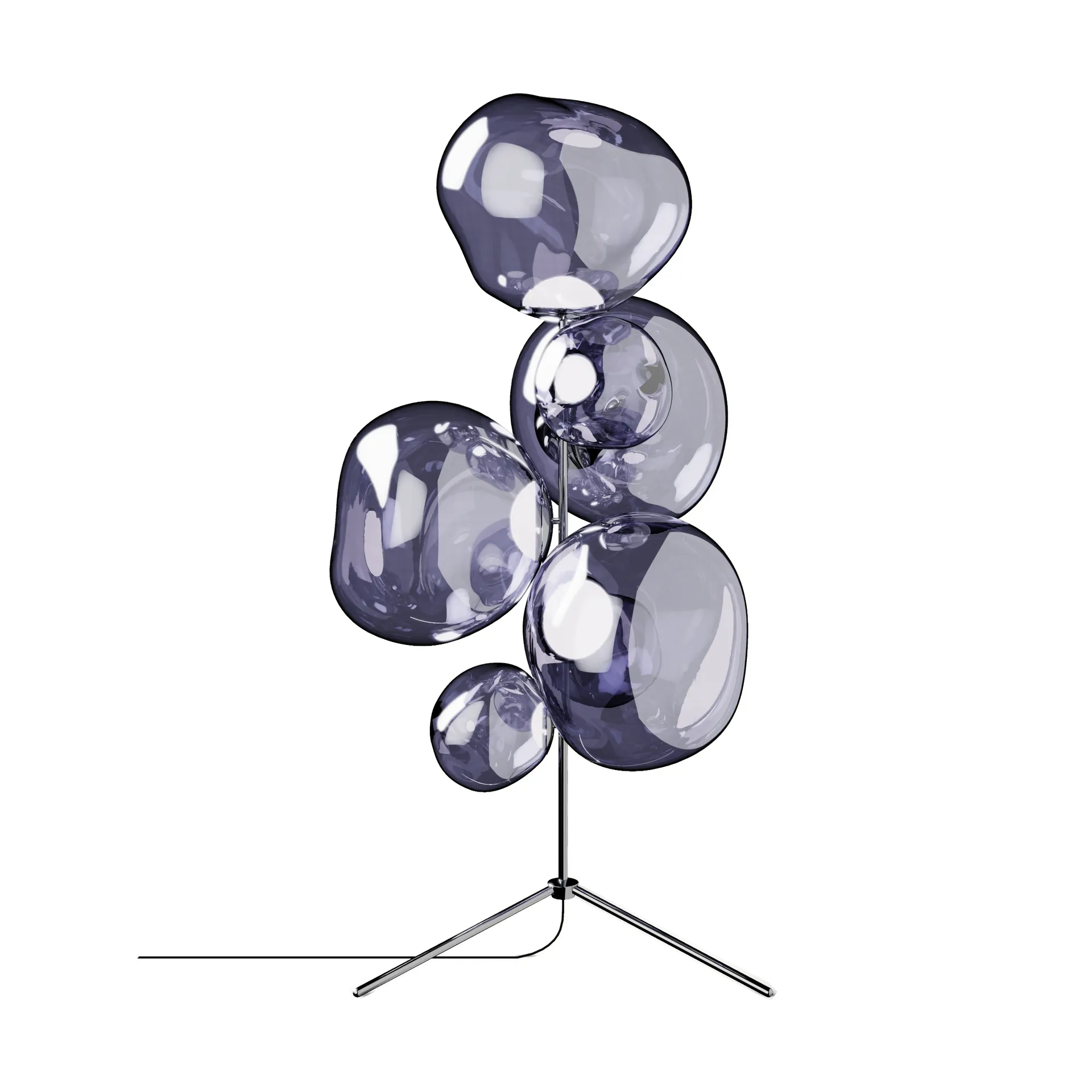 Lampada da terra Melt Chandelier LED 175 cm, Fumo Tom Dixon