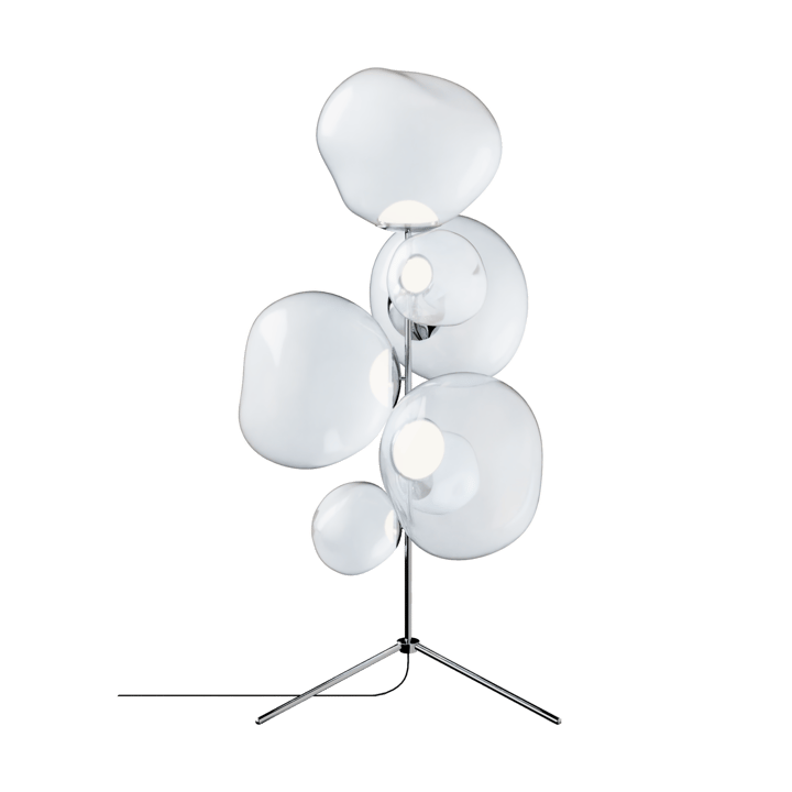 Lampada da terra Melt Chandelier LED 175 cm - Opale-argento - Tom Dixon