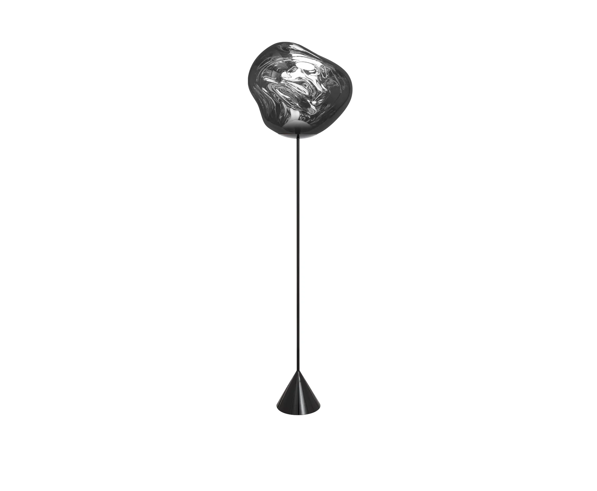 Lampada da terra Melt Cone slim LED 180 cm, Argento Tom Dixon
