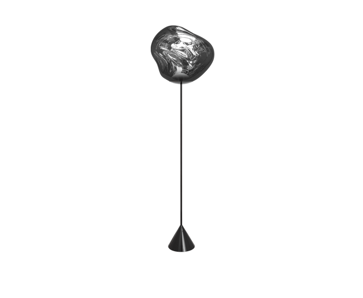 Lampada da terra Melt Cone slim LED 180 cm, Argento Tom Dixon