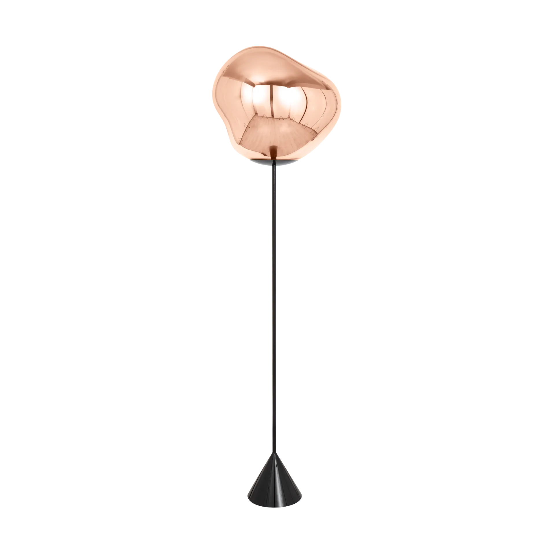 Lampada da terra Melt Cone slim LED 180 cm, Rame Tom Dixon