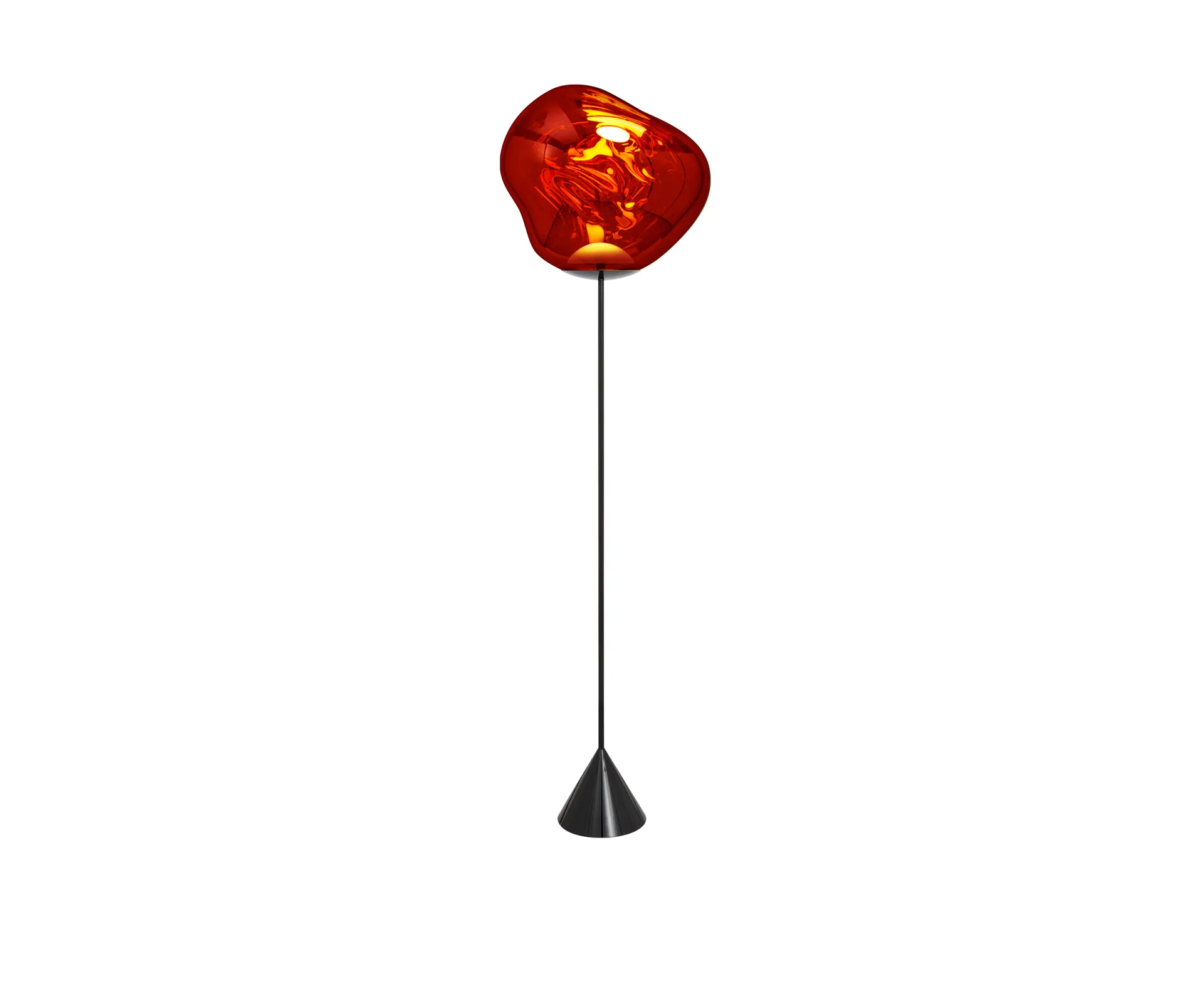 Lampada da terra Melt Cone slim LED 180 cm, Rame Tom Dixon