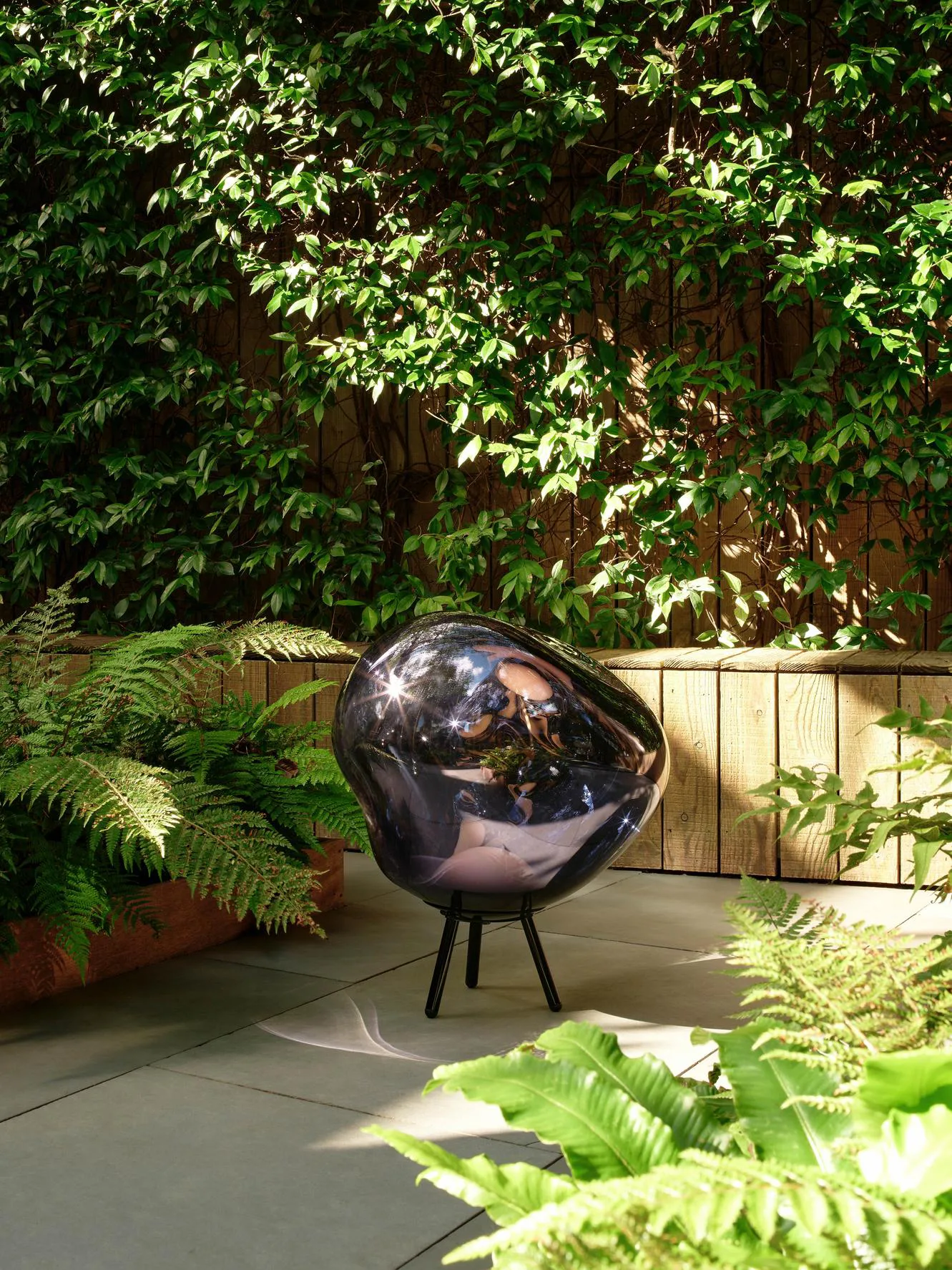 Lampada da terra Melt Portable LED grande, Fumo Tom Dixon