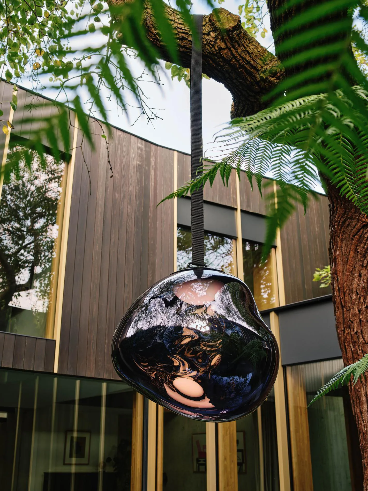 Lampada da terra Melt Portable LED grande, Fumo Tom Dixon