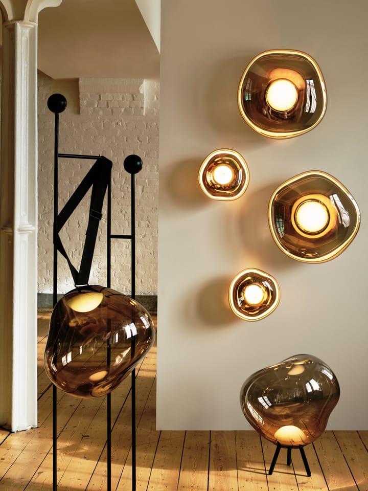 Lampada da terra Melt Portable LED grande, Oro Tom Dixon