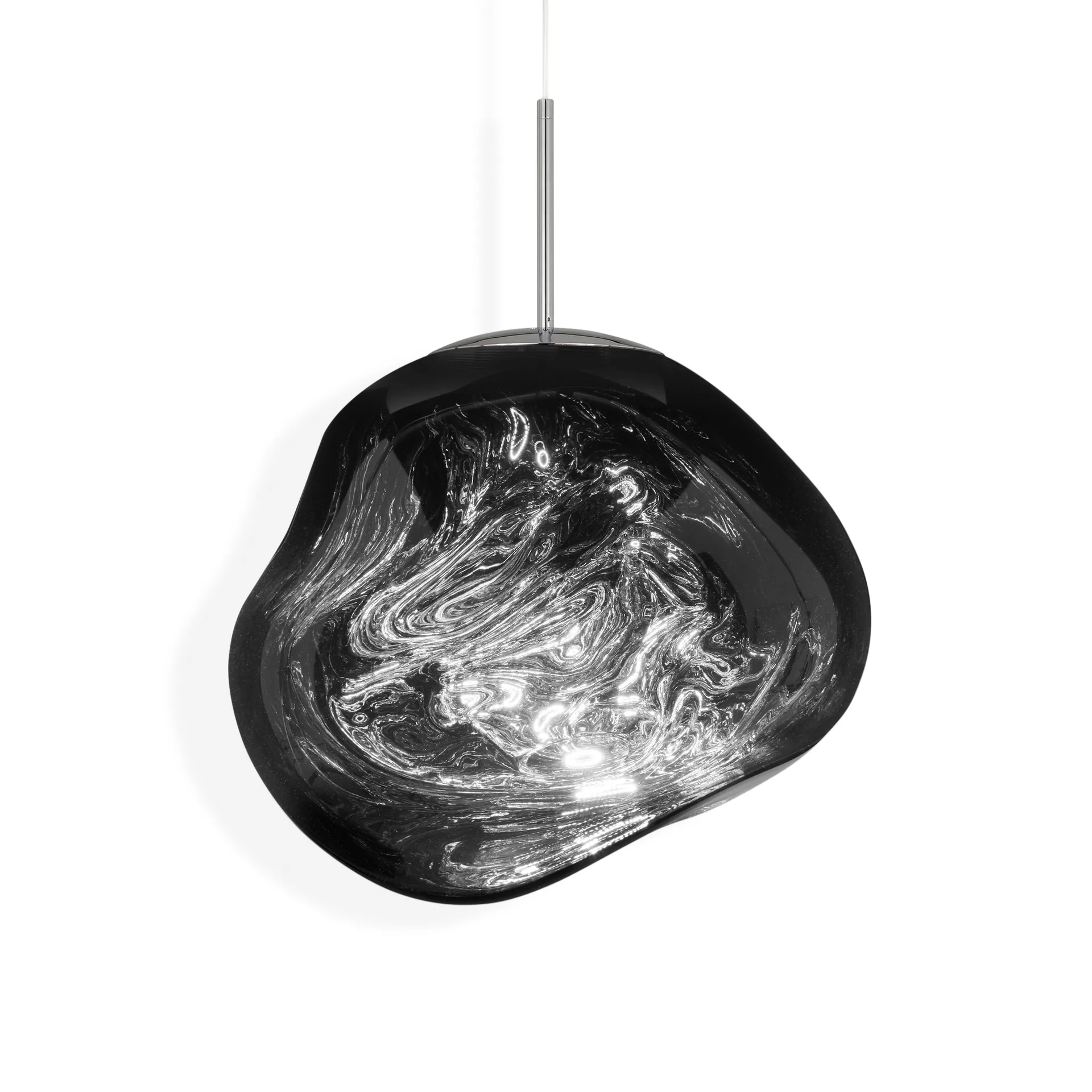 Lampada LED a sospensione Melt, Cromo Tom Dixon