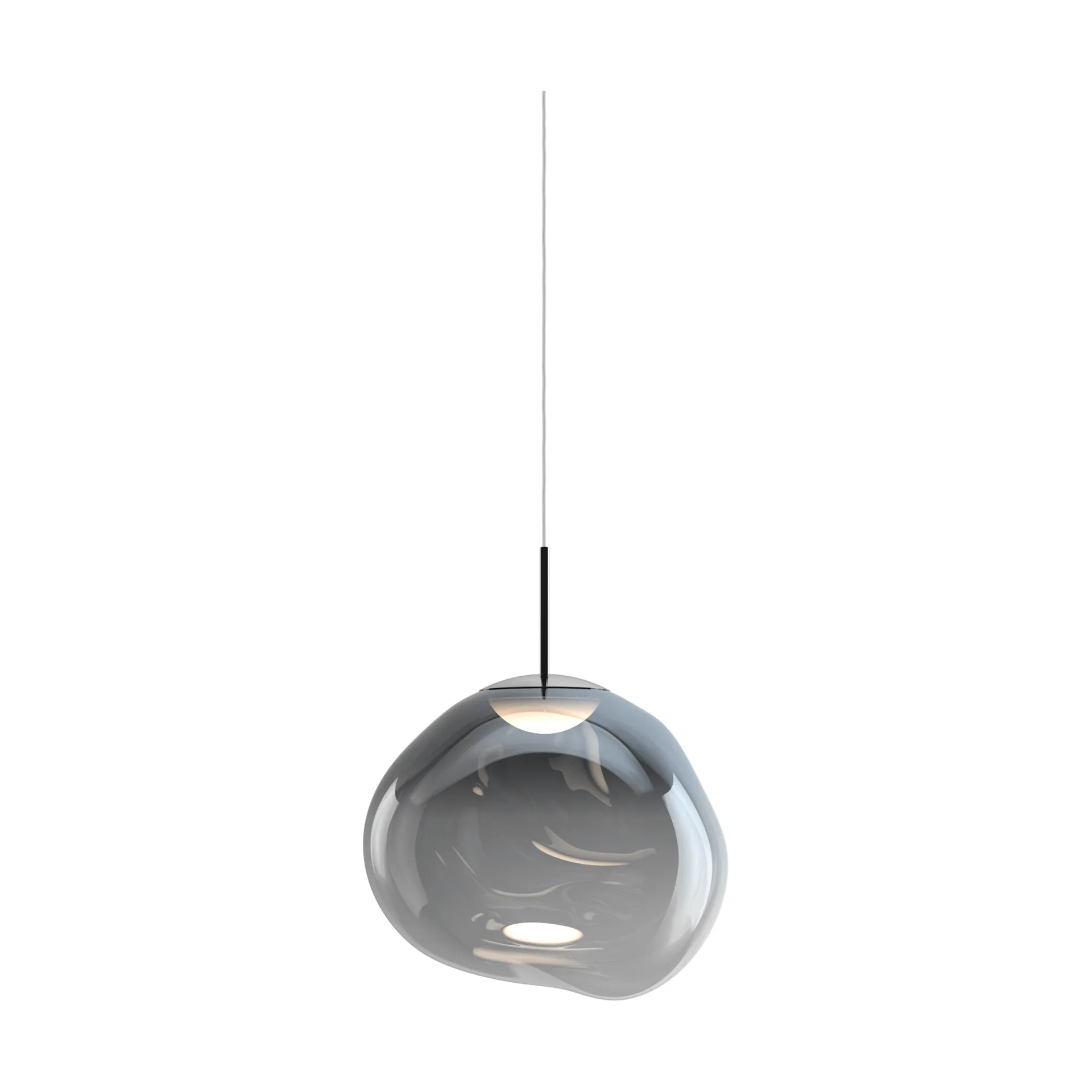 Lampada LED a sospensione Melt, Nichel Tom Dixon