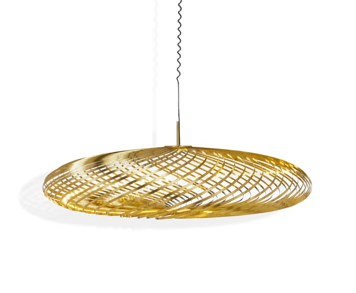 Lampada LED a sospensione Spring ottone, Grande Tom Dixon