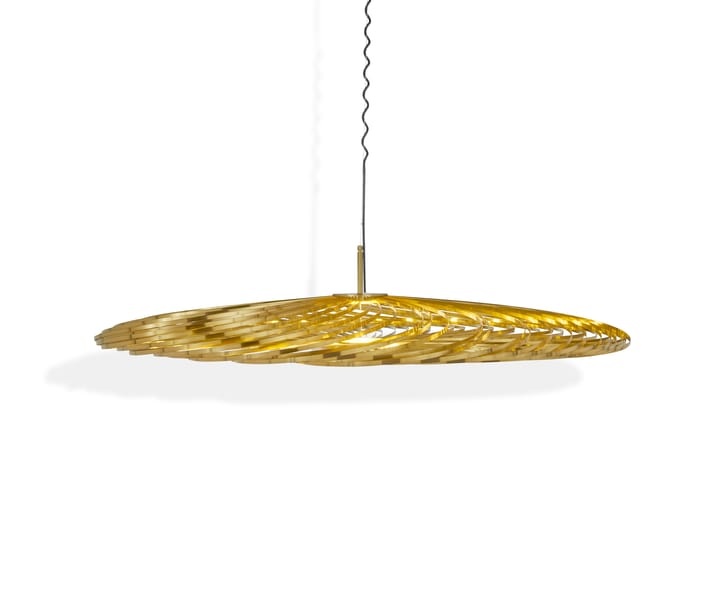 Lampada LED a sospensione Spring ottone, Grande Tom Dixon
