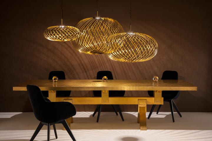 Lampada LED a sospensione Spring ottone, Piccolo Tom Dixon