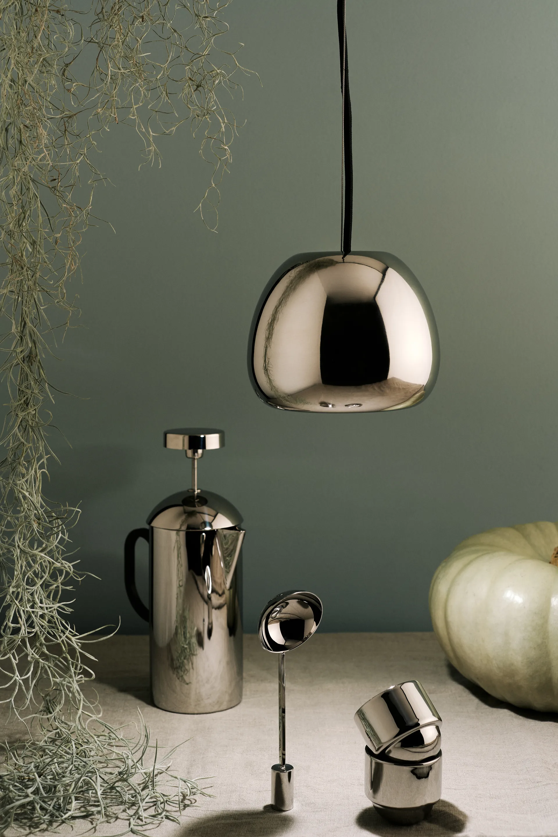 Lampada LED mini a sospensione Void Ø15,5 cm, Acciaio inossidabile Tom Dixon