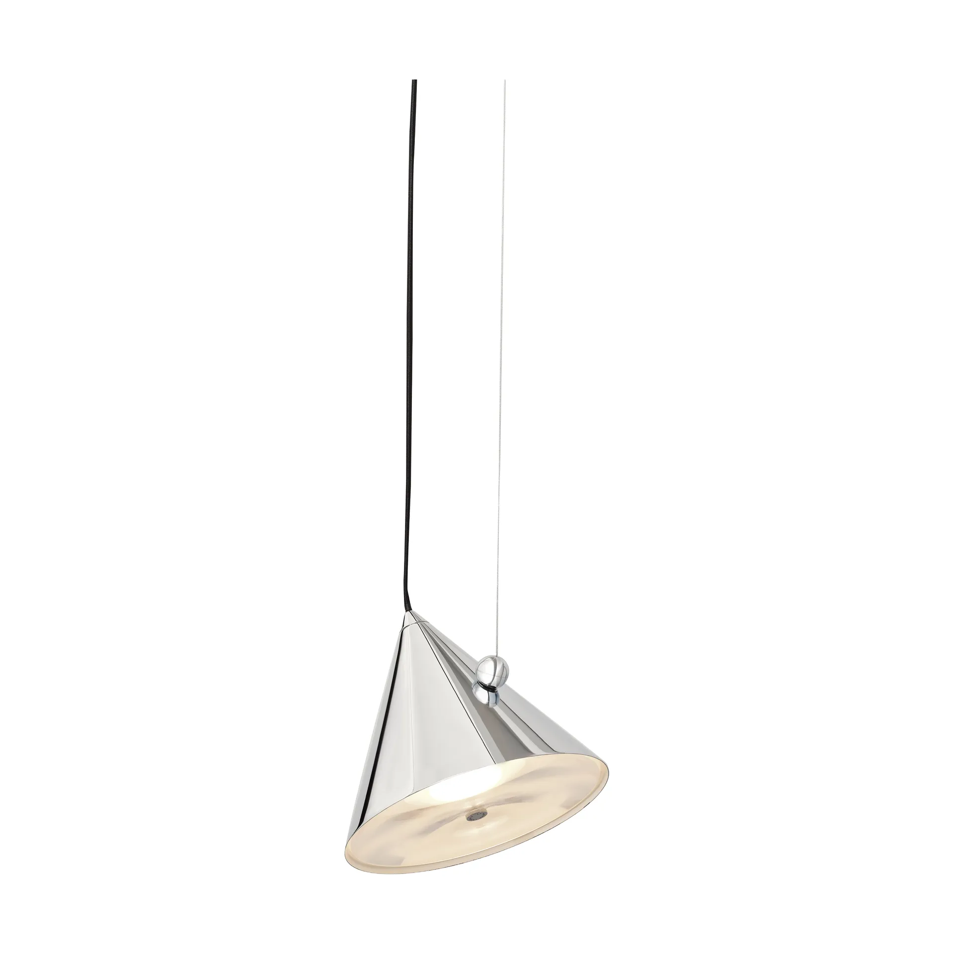 Lampada sospesa Pose, Argento, Ø25×24,5 cm Tom Dixon
